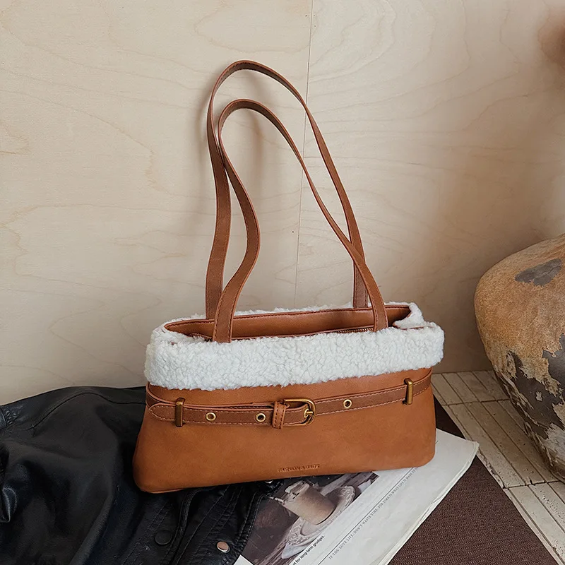 

2025 Curated Underarm Bag, Panel-Constructed Convertible Shoulder Purse for Women, Avant-Garde Day to Night Carryall