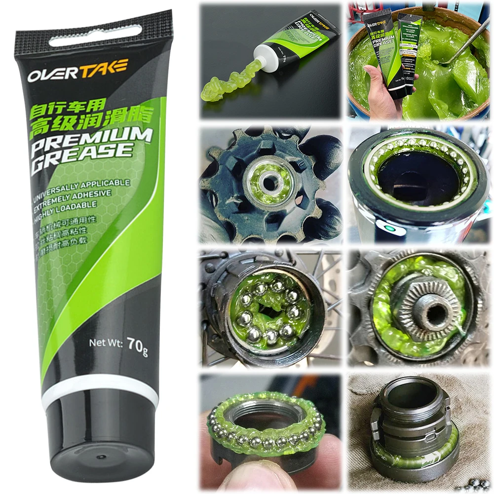 1-5PCS Bicycle Grease Green Applesauce Bearing Grease Motor Oil Lubricant Optional Grease Gun Bicycle Maintenance Accessories