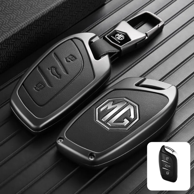 Autoschlüsselhülle für MG aus Zinklegierung, vollständiger Schutz, stoßfest, MG ZS, MG 4, MG HS, MG 5, MG RX8, robustes Autozubehör