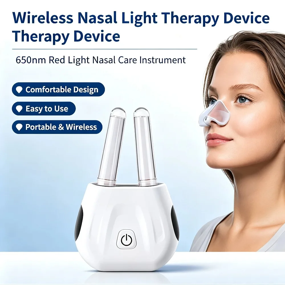 Nasal Breathing Device Portable Rechargeable Nasal Care Gadget Breathe Freely Comfort Device for Home Office Travel