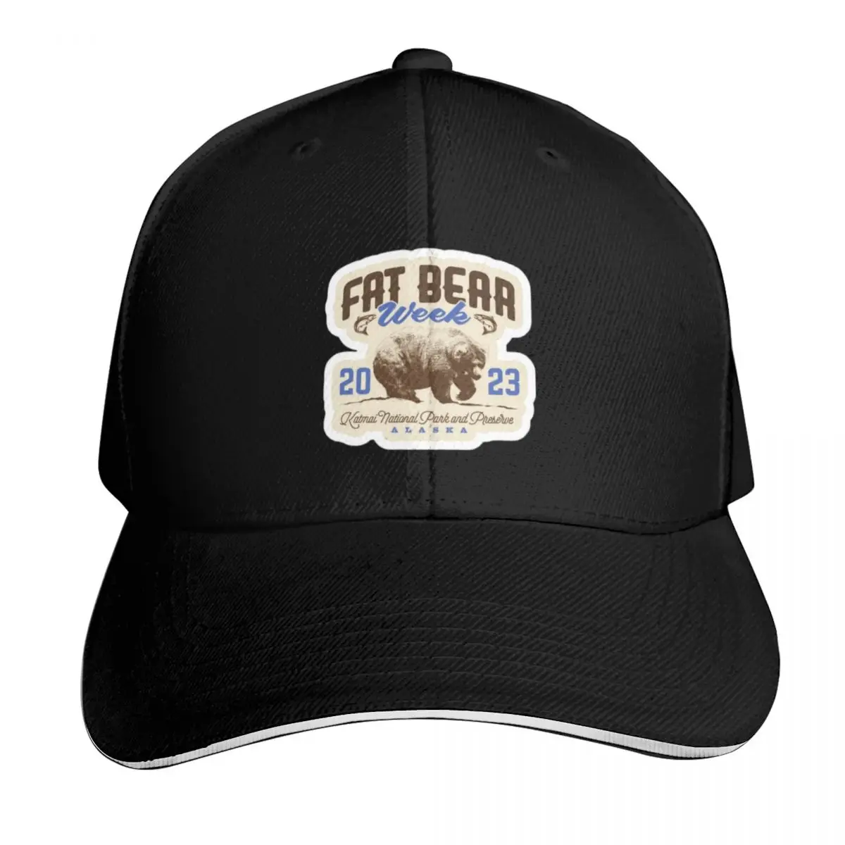 Fat bear week Baseball Cap Streetwear Hip Hop Trendy Vintage Retro Embroidered Lightweight Packable