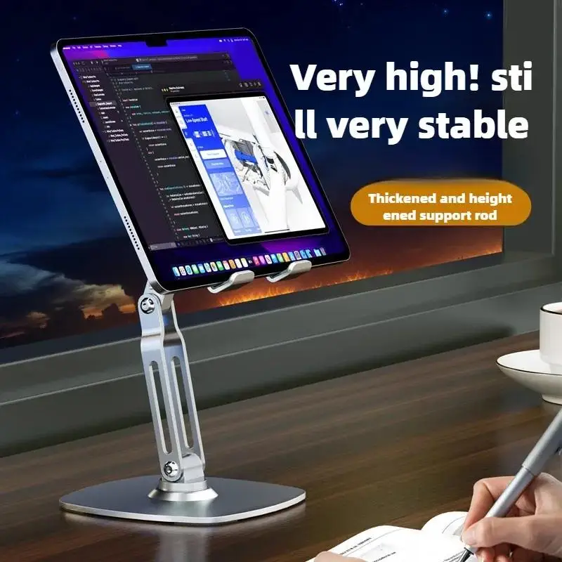 Stand Mobile Phone Desktop Metal Rotating Fold Adjustable Lift Non-slip Pad Lazy Bedside Mobile Phone Tablet Stand Lazy People