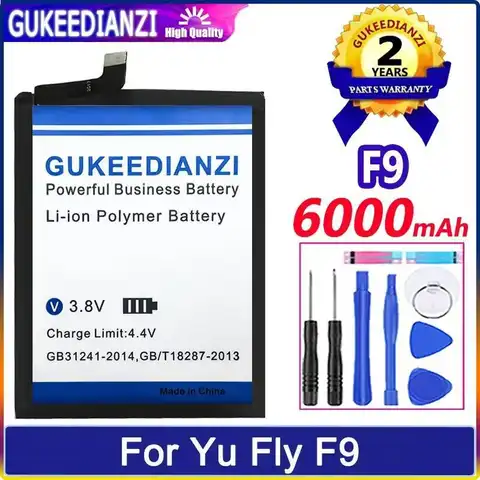 Mobile Phone Battery High Performance Long-Lasting For YU Fly F9 TY001 Jkcw 6000Mah
