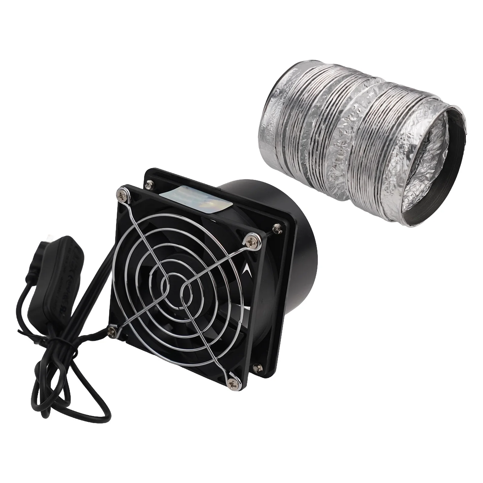 Air Circulation Fan Fan Duct Exhuast Fan Home Improvement Sturdy And Practical 1 Speed Setting 3 Sizes Of Ducts