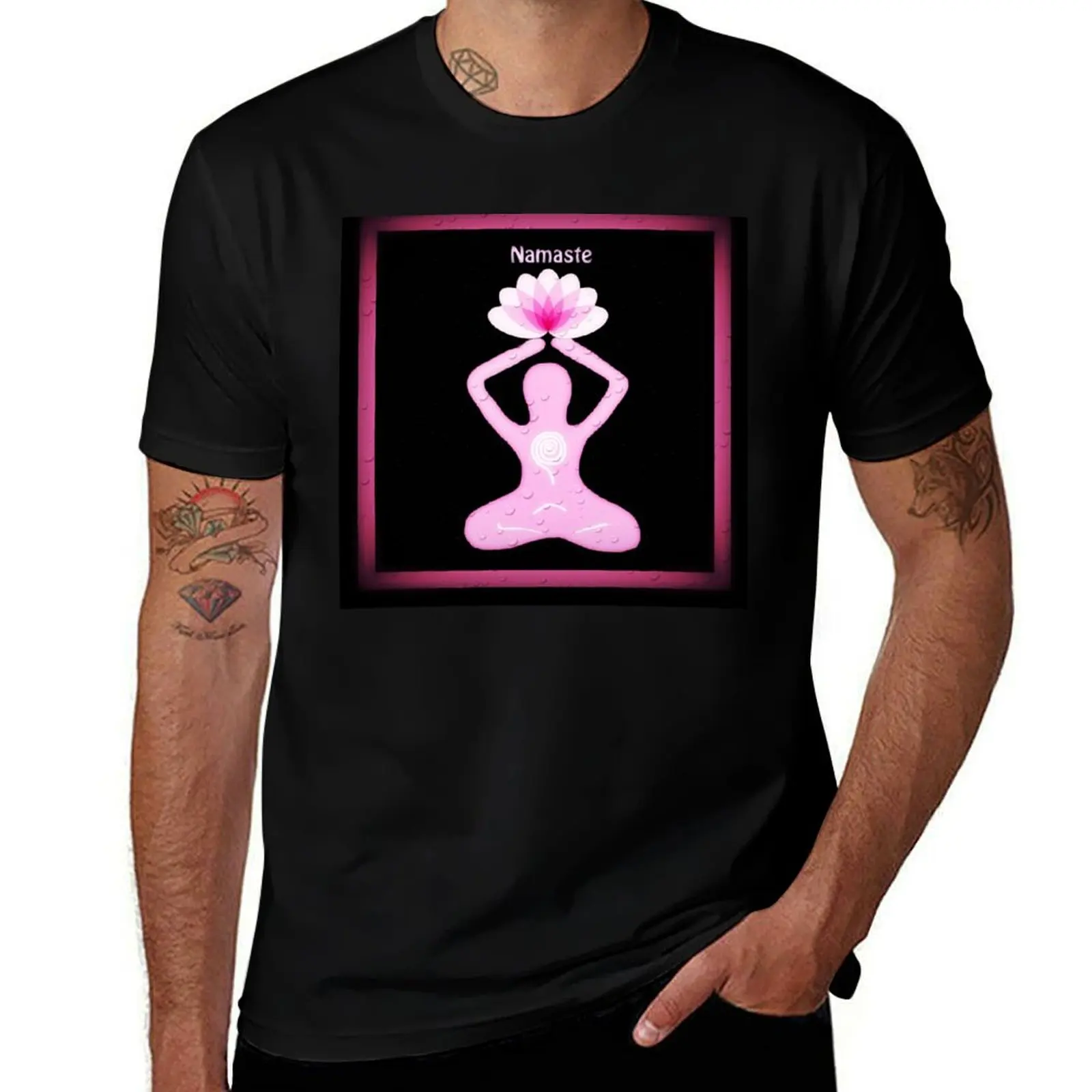 Namaste T-Shirt Fashion Graphic Tee for Men T-Shirt