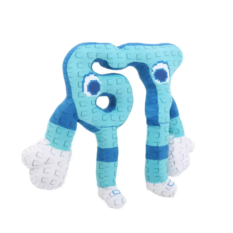 25cm STEAL A BRAINROT Blue No. 67 Plush Toy Cute House Dolls Game Surrounding Blue No. 67 Toys Soft Toys for Kids Birthday Gifts