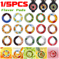 1-5pcs Air Flavor Pods Water Bottle Flavor Caps Fruit Scent Pods for Water Bottles Sports Water Cup Rings Outdoor Sport