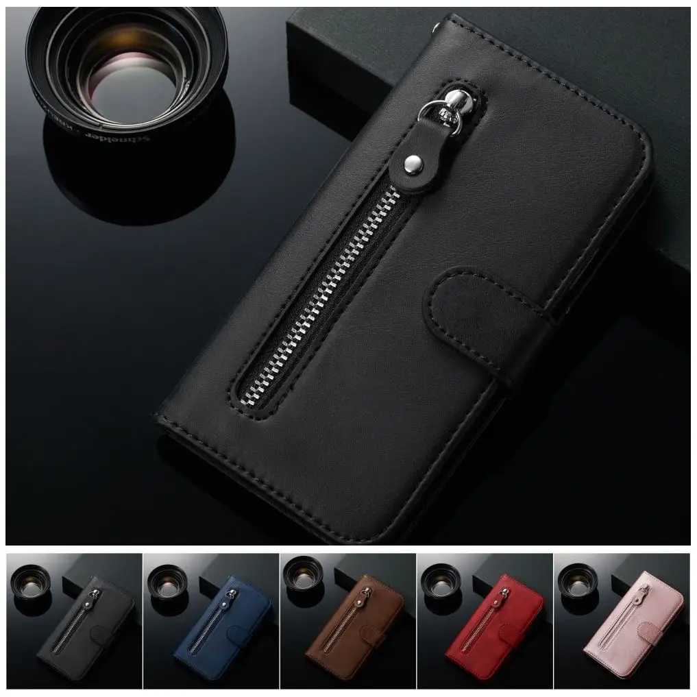 

Pop Business Zipper Wallet Case For Huawei P20 Lite P30 Pro P40 Lite E Honor 10X Lite 9X 9A 8A Y5P Y6P Y7P 2020 Plus Flip Funda