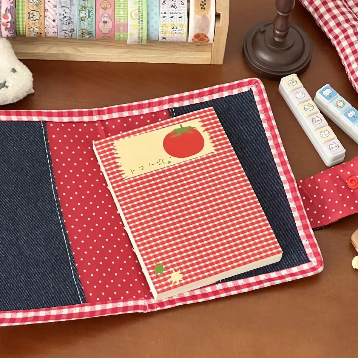 A6 Cute Miffy Rabbit Denim Loose-leaf Notebook Large Capacity Student Planner Journal Portable Daily Schedule Hand Account Book - view 6