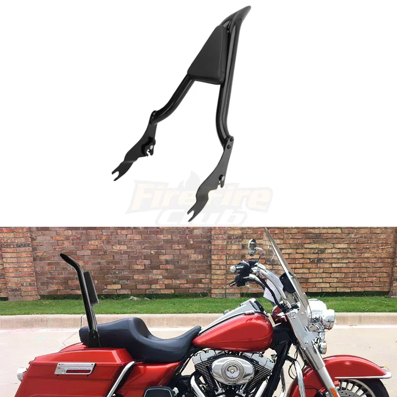 

Motorcycle Detachable Passenger Rear Backrest Sissy Bar Black For Harley Touring Road King Electra Glide Ultra Limited 2009-2022