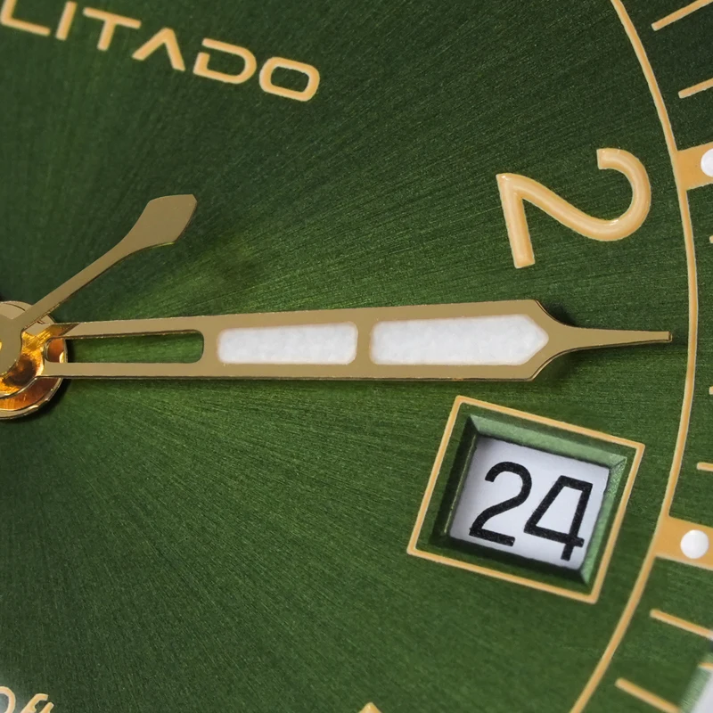 Militado ML08 ساعة عسكرية للرجال روندا 515 حركة الياقوت مضيئة ساعات عتيقة 10Bar مقاوم للماء ساعة من الفولاذ المقاوم للصدأ