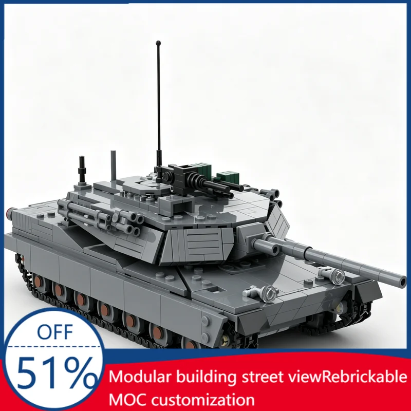 

NEW 1083 PCS M1 105mm Main Battle Tank Model Custom Building Blocks Assembly Military Educational Toy Creative Collection Gifts