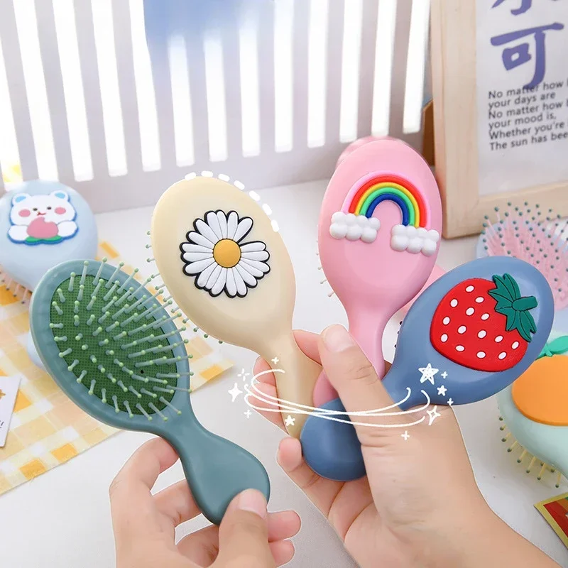 Small Size Children Air Cushion Brush Portable Pocket Comb Head Massage Comb Girls Children Hair Styling Comb Barber Accessories