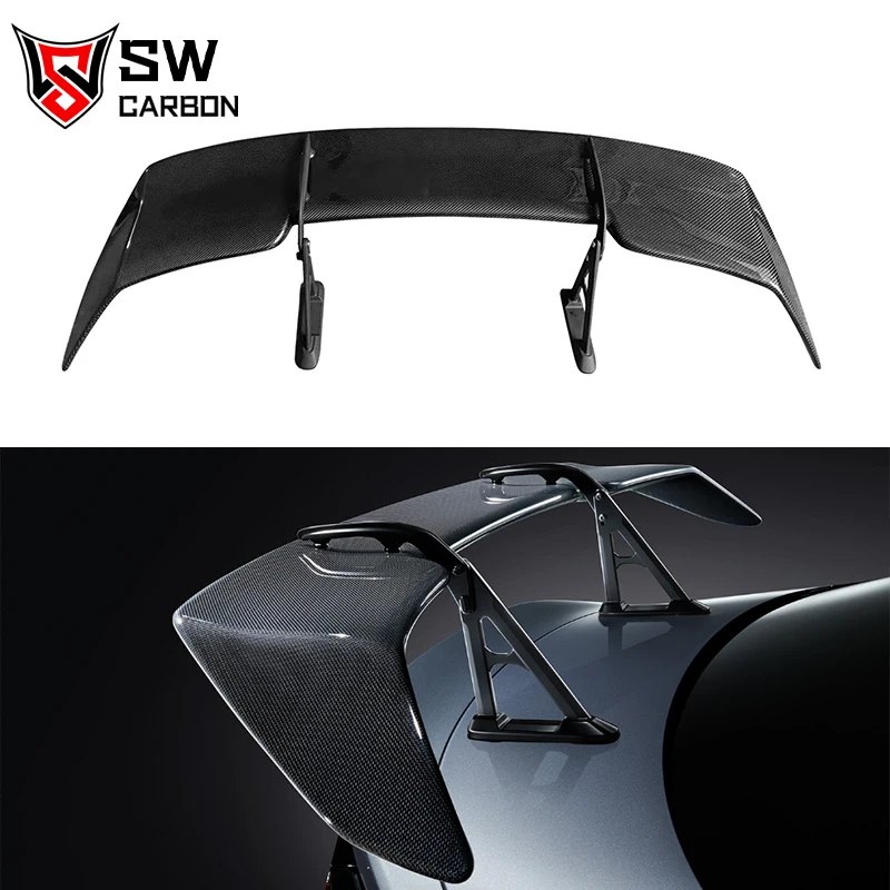 

Carbon Fiber STI Style Swan Neck Wing for Subaru BRZ ZD8 GR86 ZN8 2021 + Trunk Splitter Lip Spoiler Body Kit