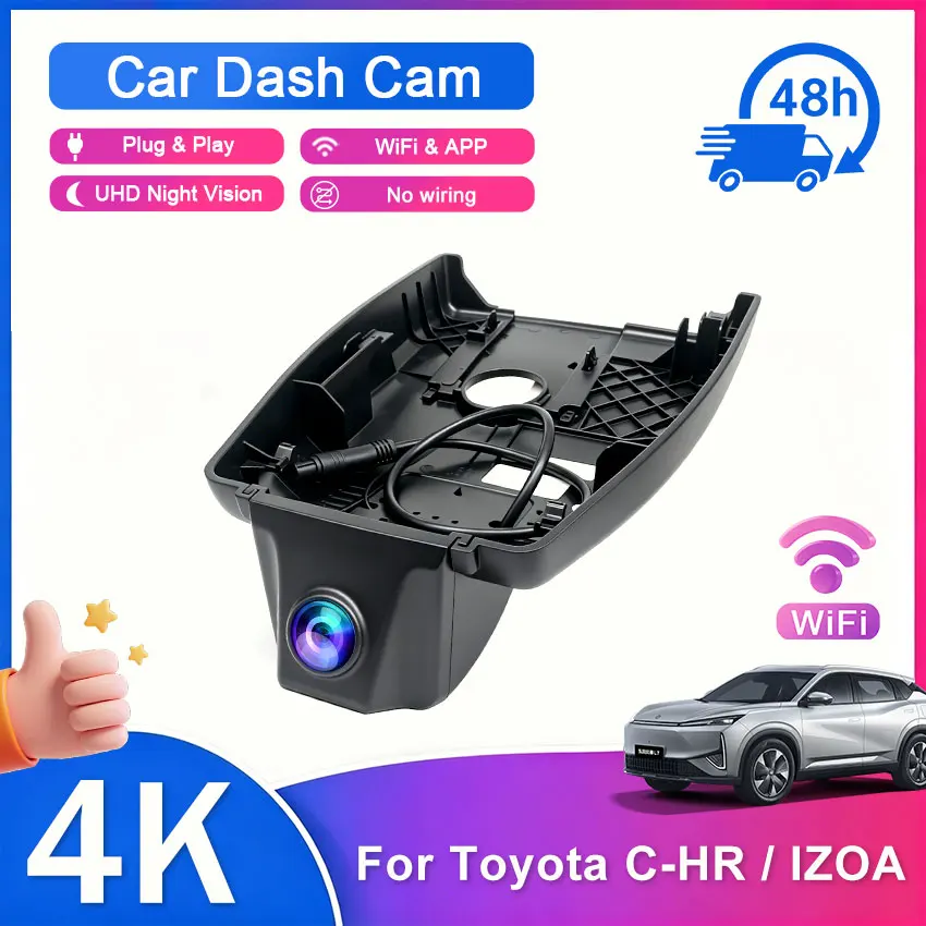 Car DVR for Toyota C-HR CHR 2018-2020 2021-2023,Plug and Play 4K 2160P Dash Cam Dashcam Camera,Accessories for CHR