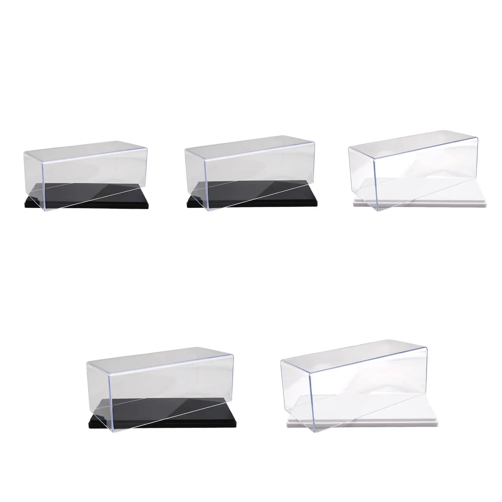 Clear Acrylic Display Case for 1:43 Model Cars Transparent Organizer Protection Storage for Arts Figure Collectible Car Model