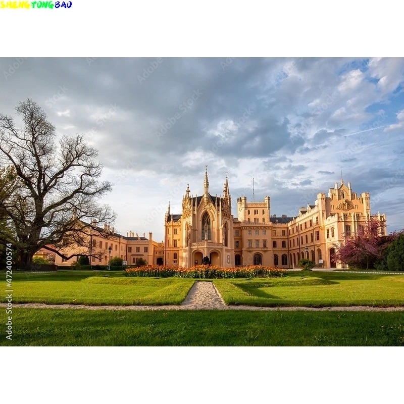 Natural Scenery Photography Background Landscape Travel Castle Photo Backdrops Studio Props 211226 CB-05