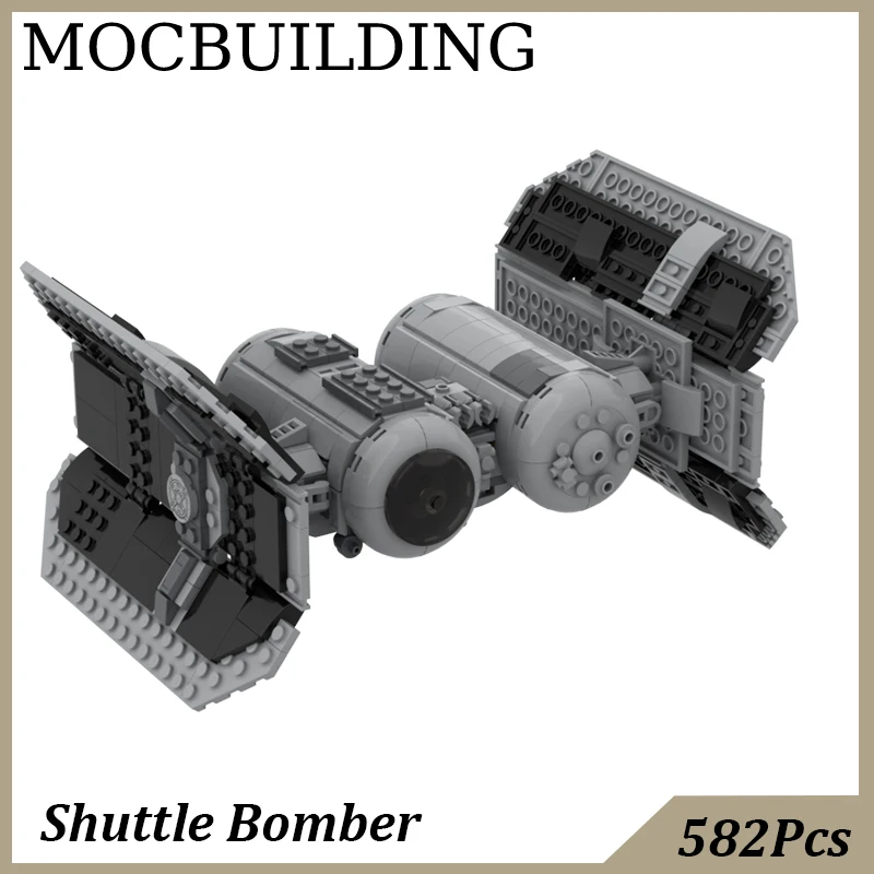 

Bomber Model Shuttle Spaceship MOC Building Blocks Display Construction Toys Birthday Gift Collection Christmas Presents