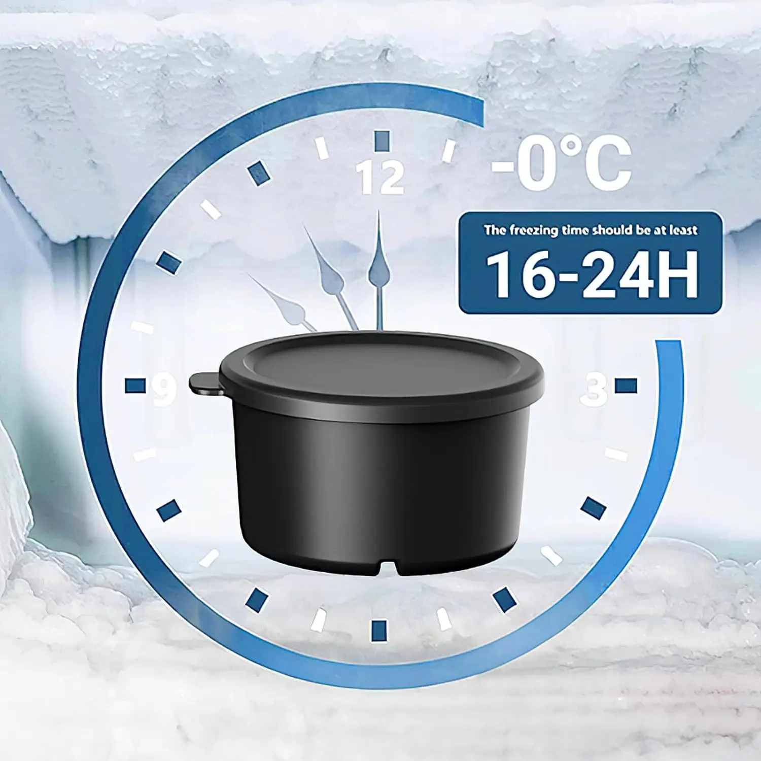 newKitchenAid KSIA4IM Plastic Ice Mold Accessory for KitchenAid Shave Ice Attachment, Black Reusable Plastic Ice Molds with Lids