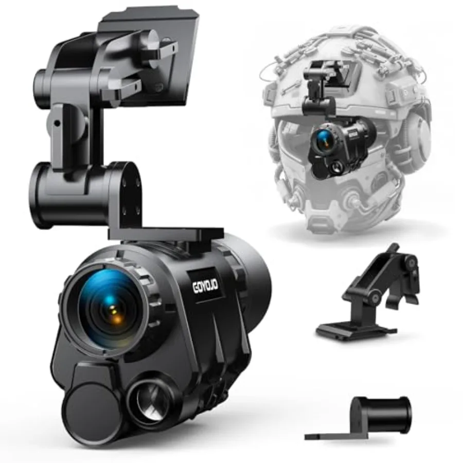 

Тактические очки ночного видения с креплением на шлем, цифровые 2K NVG с монокуляром PVS-14, 4 цветовых режима, HD запись и воспроизведение для охоты