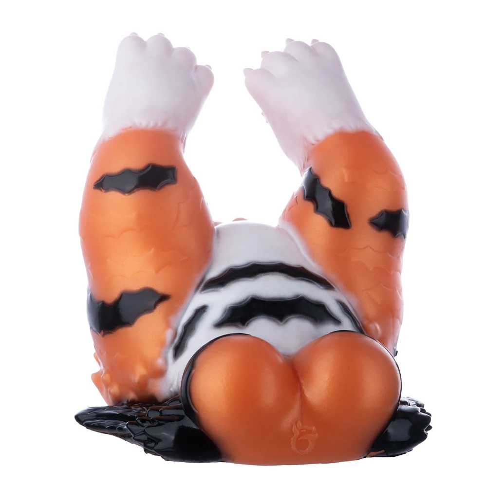 SHAZ Cartoon Tiger Masturbation Toy, Platinum Liquid Silicone Bionic Body Design with Tail & Breast, Private Accessory for Men