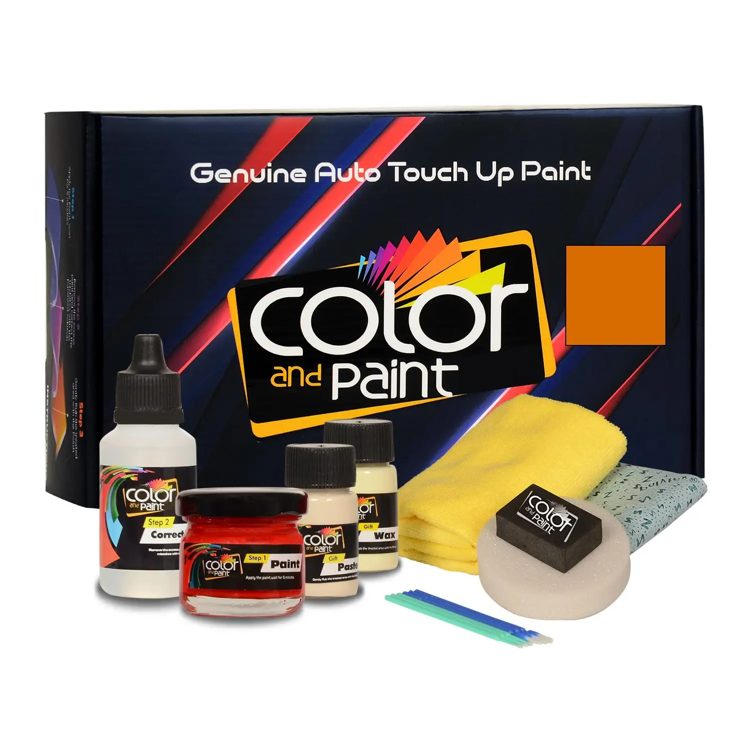 Color and Paint compatible with Chevrolet Automotive Touch Up Paint - COMPETITION YELLOW - WA9414 - Basic Care