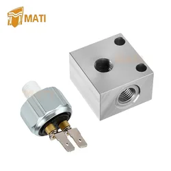 Brake Cross Fitting & Stoplight Pressure Switch for Polaris Ranger 425 500 700 TM 650 1998-2009 RZR 800 2008-2009 RZR 800 S 2009