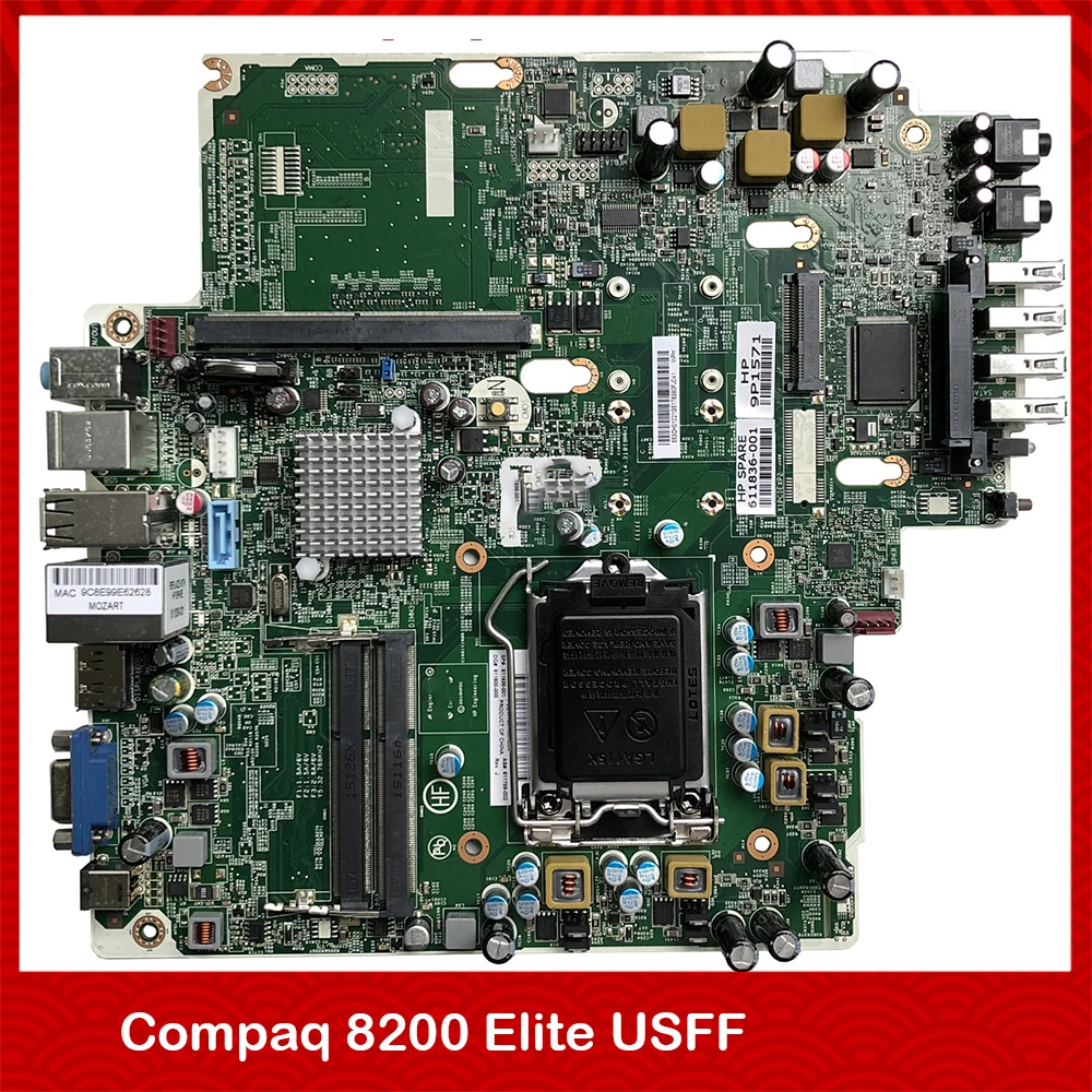 

Original USDT Motherboard For HP Compaq 8200 Elite USFF 611799-001 611836-001 Perfect Test Good Quality