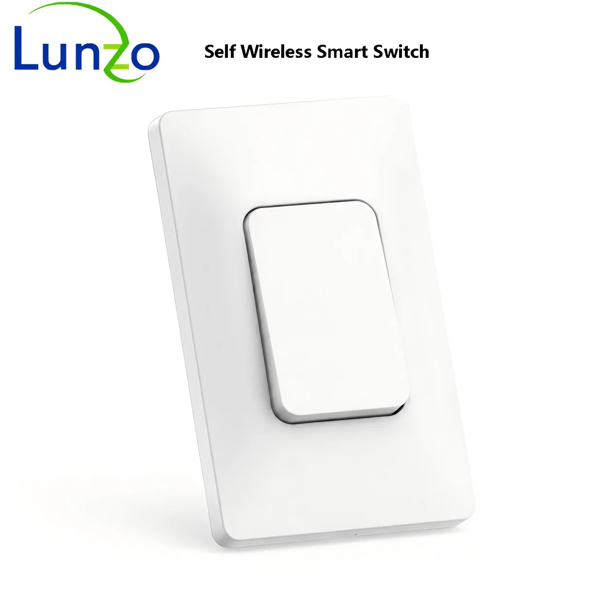 Battery-Free Self-Powered Wireless Switch, U.S. Standard, No Wiring Required, Wall-Mounted Lighting Remote Control, RF 433 MHz,