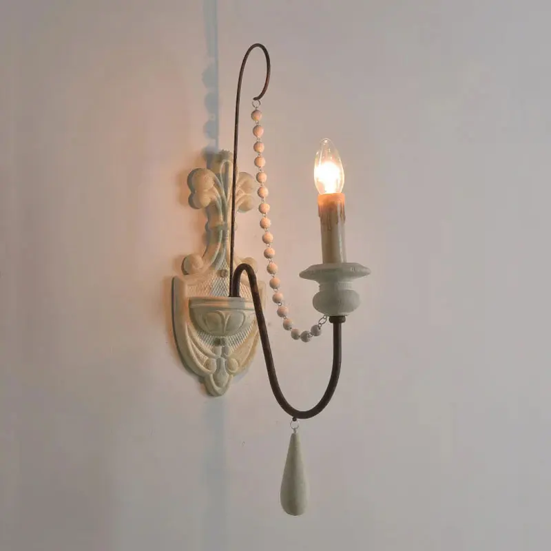 American country French wall lamp Retro living room dining room bedroom corridor staircase balcony decorative wall lights