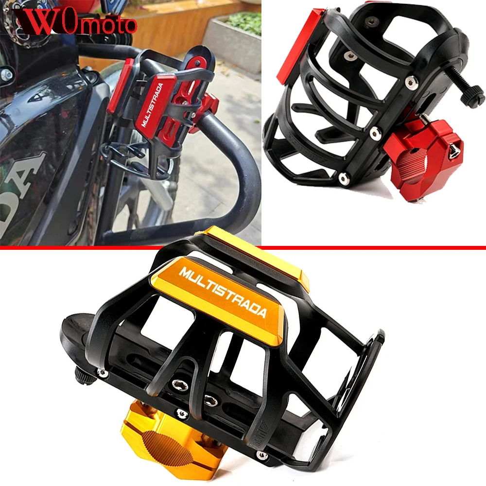 

For Ducati Multistrada 950 1000 1100 S 1200 S 1260 1200S Accessorie Motorbike Beverage Water Bottle Drink Cup Holder
