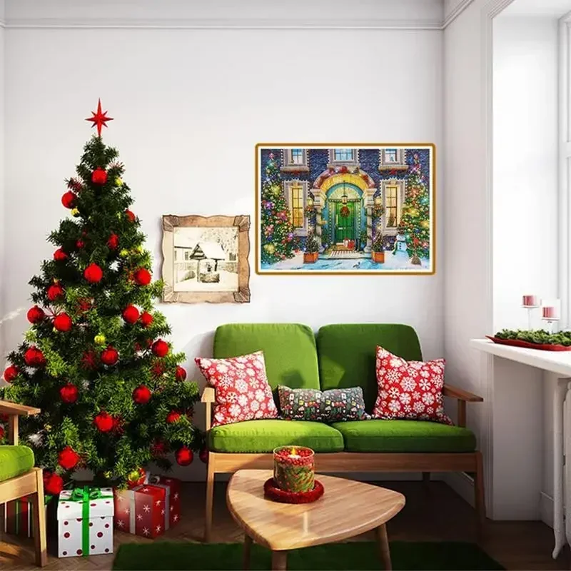 Calendário do advento de natal quebra-cabeças quebra-cabeça de natal brinquedos acolhedando o nascimento de jesus 1008 pçs quebra-cabeças de natal contagem regressiva