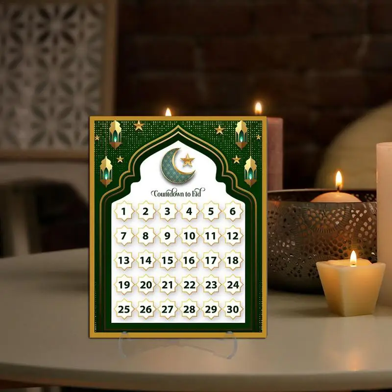 Eid Advent Calendar Acrylic Advent Calendar For Countdown To Eid Ethnic Home Table Eid Party Decor Countdown To Eid Holiday