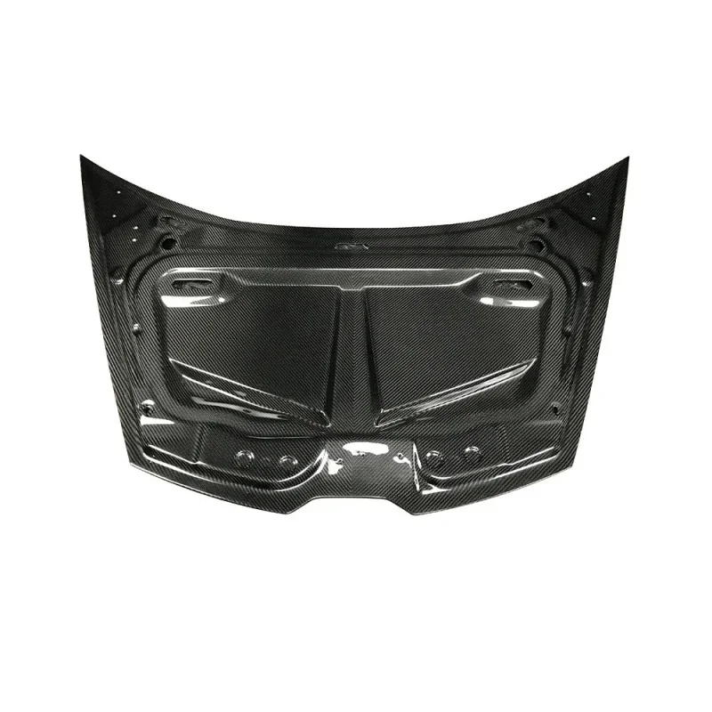KQX Lightweight Dry Carbon Fiber Front Engine Bonnet Hood Anti Scratch Exterior Body Modification Parts Fit LP610 LP580
