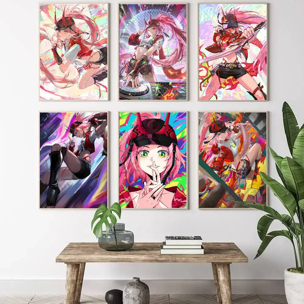 Rapa Animated Game Honkai Star Rail Art Sticky Wall Waterproof Home Living Room Bedroom Bar Aesthetic Decoration