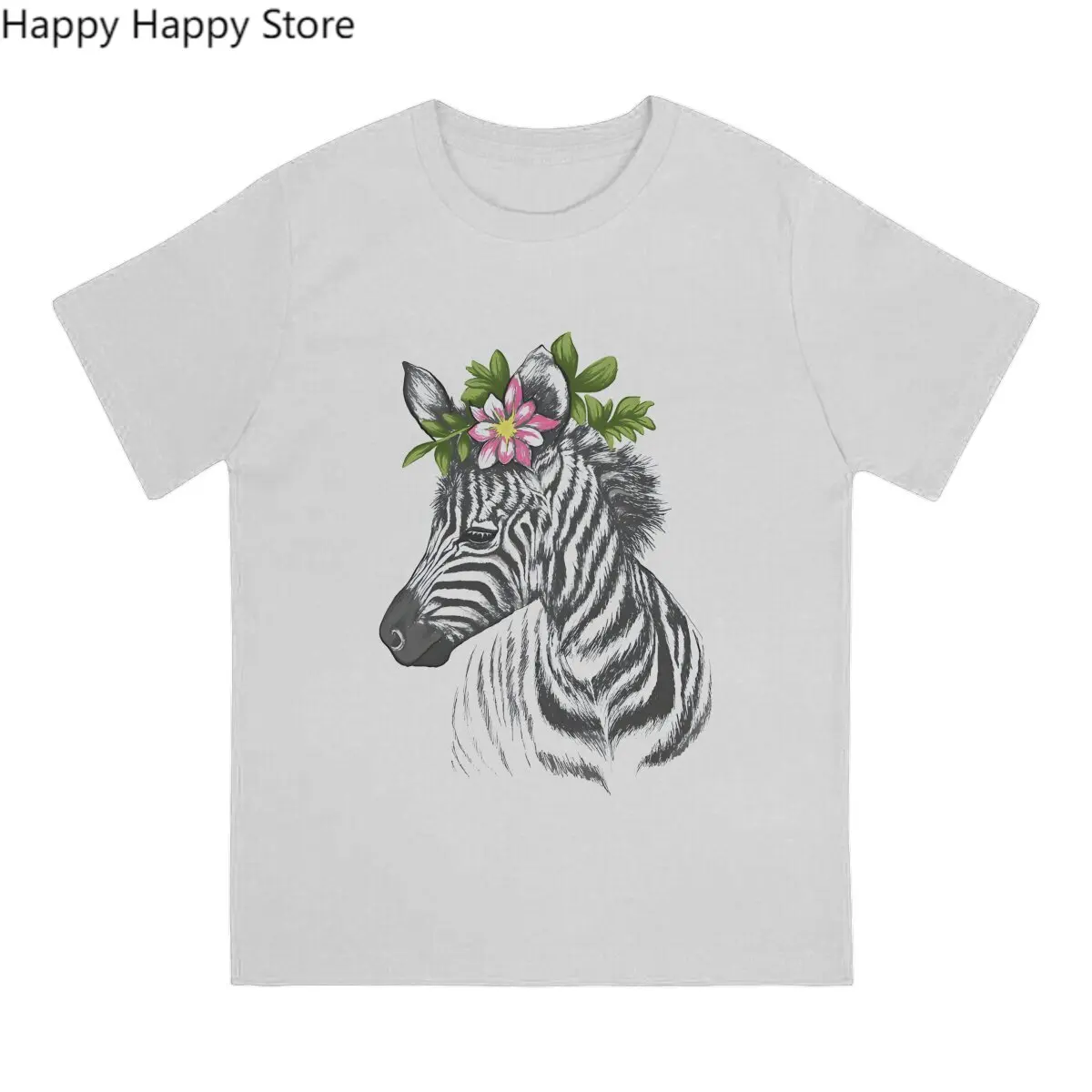 Zebra Animal Newest TShirt for Men Baby Round Collar Polyester T Shirt Personalize Birthday Gifts Tops