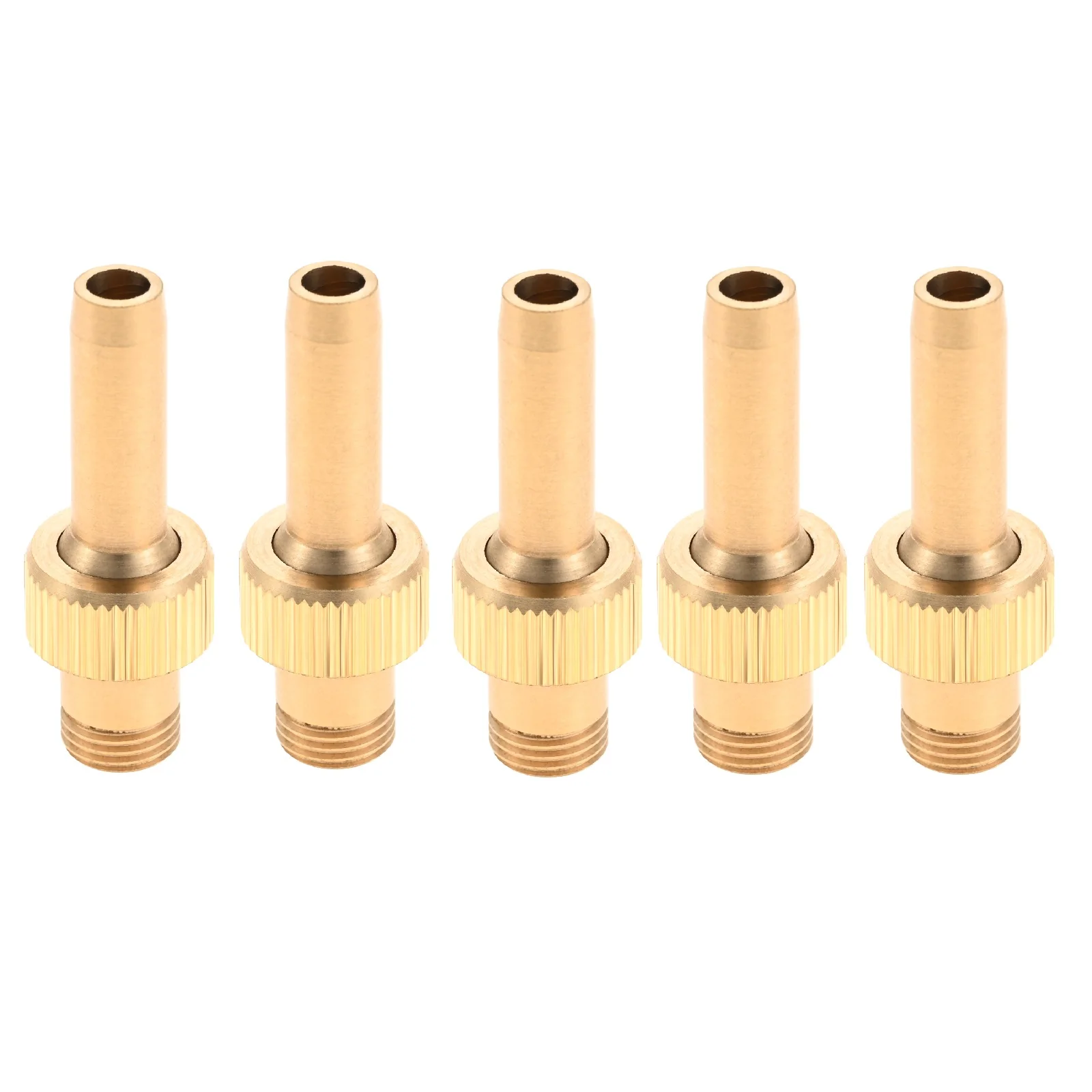 5pcs Brass Fountain Nozzle M10 Male Thread Straight Water Curtain Spring Jet Spraying Head Decor Garden Pond Swimming Pool SPA