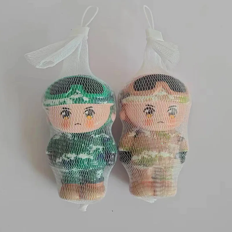 الإبداعية الجندي ضغط تململ لعبة واقعية الكرتون شكل مكتب ديكور بولي انتعاش بطيء الضغط الحسي لعبة الحلي هدية