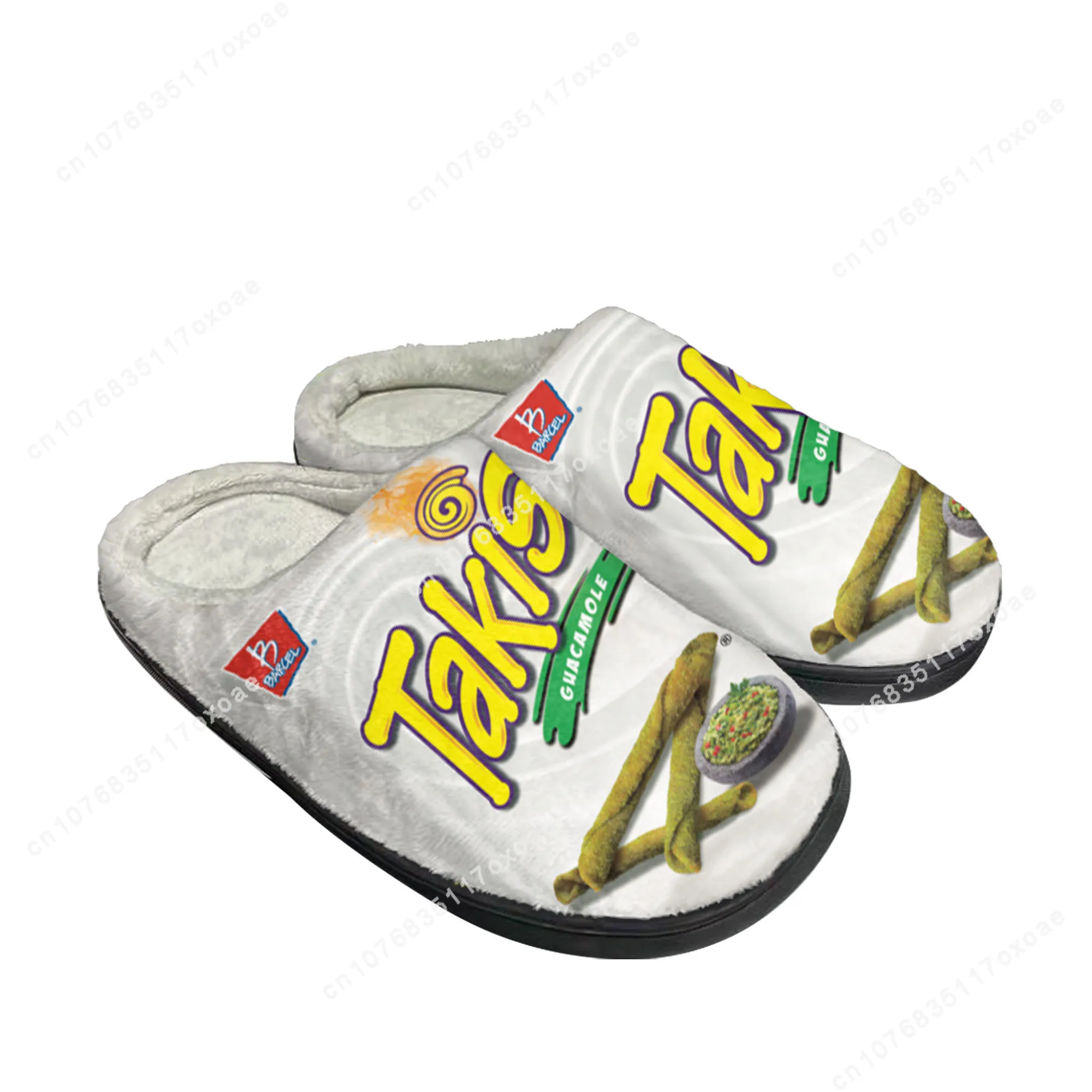 Funny Chips Takis Food Snack Home Cotton Slippers Mens Womens Plush Bedroom Casual Keep Warm Shoes Thermal Slipper Custom Shoe