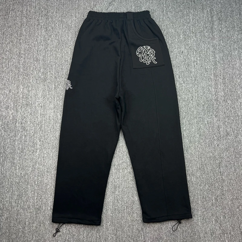 

Классические повседневные брюки Mertra с вышитым логотипом, брюки в стиле ретро с эластичной резинкой на талии, спортивные штаны с невидимой молнией и двойным карманом, унисекс