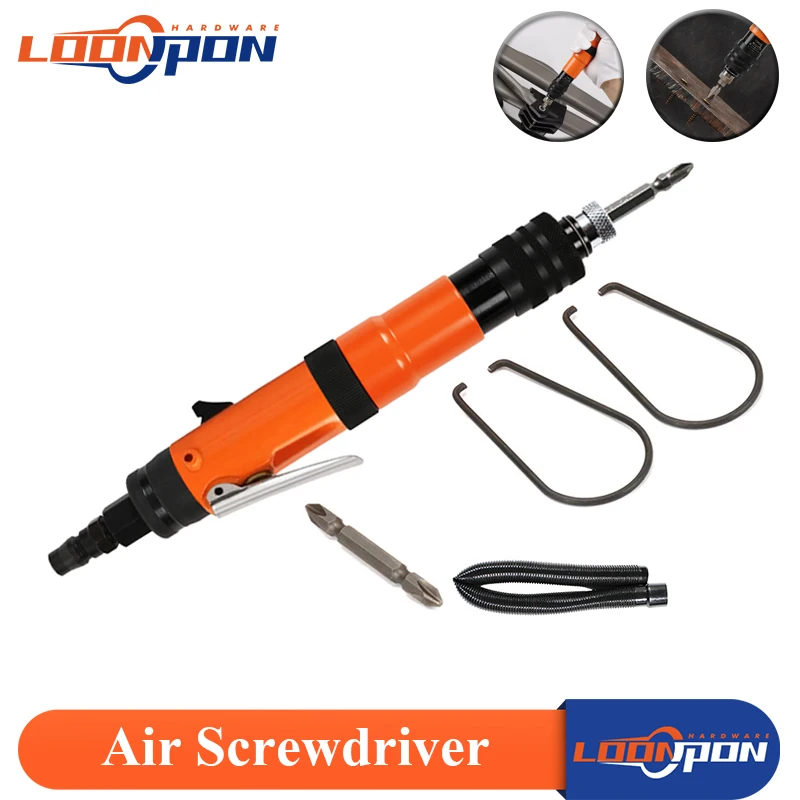 Straight Shank Pneumatic Air Screwdriver with Double-headed Screwdriver  Torque Control Pneumatic Tools