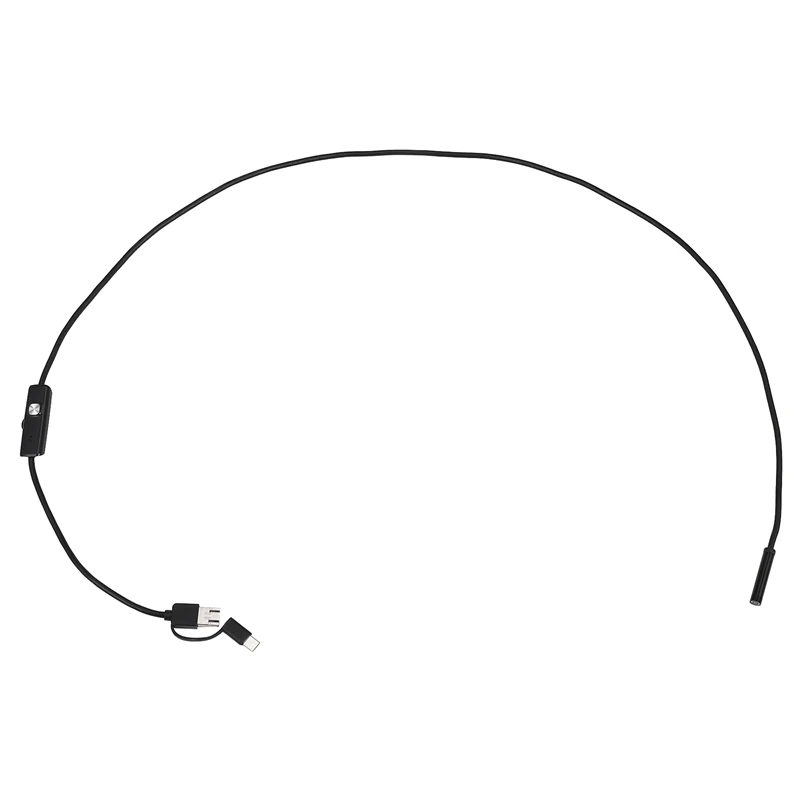 XTECH 3-In-1 Industrial Endoscope Borescope Inspection Camera Built-In 6 Leds IP67 Waterproof USB Type-C Endoscope For Android S