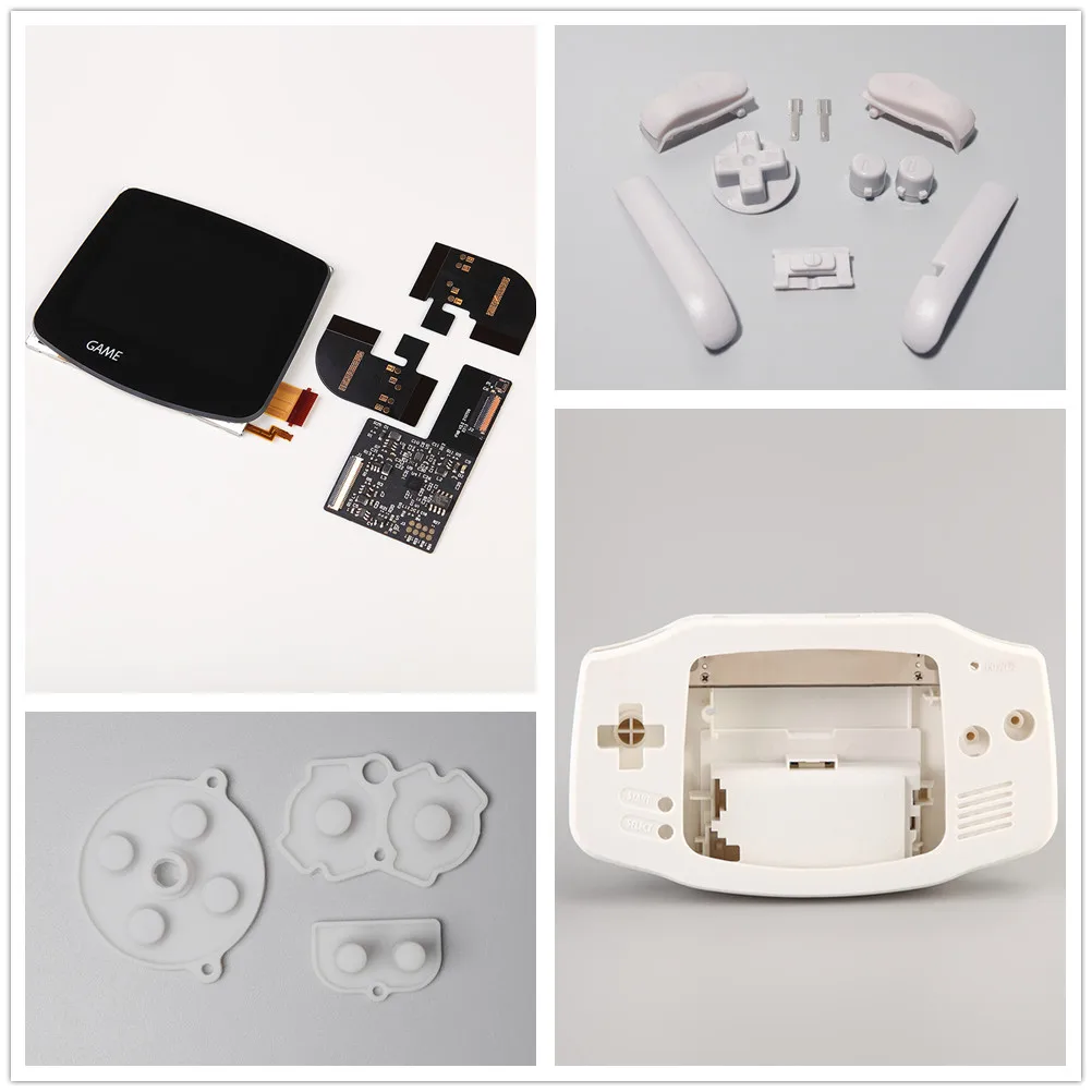 KIT de pantalla laminada para GBA ITA AGB TFT, retroiluminación, accesorios para juegos, GameBoy Advance Nintendo, nuevo