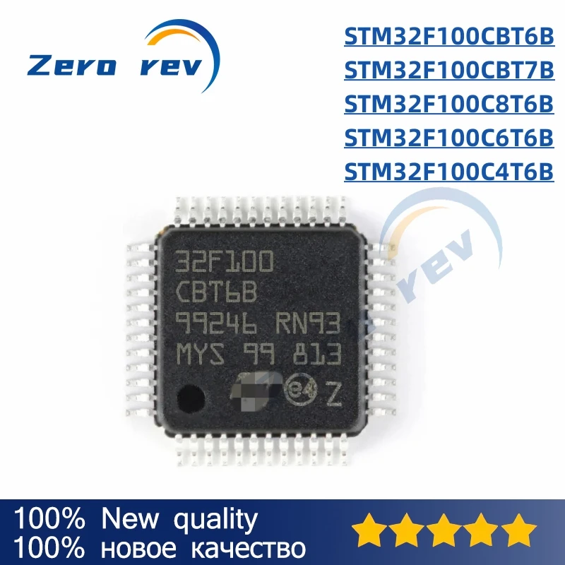 

1Pcs 100% New STM32F100CBT6B STM32F100CBT7B STM32F100C8T6B STM32F100C6T6B STM32F100C4T6B STM32F100 LQFP-48