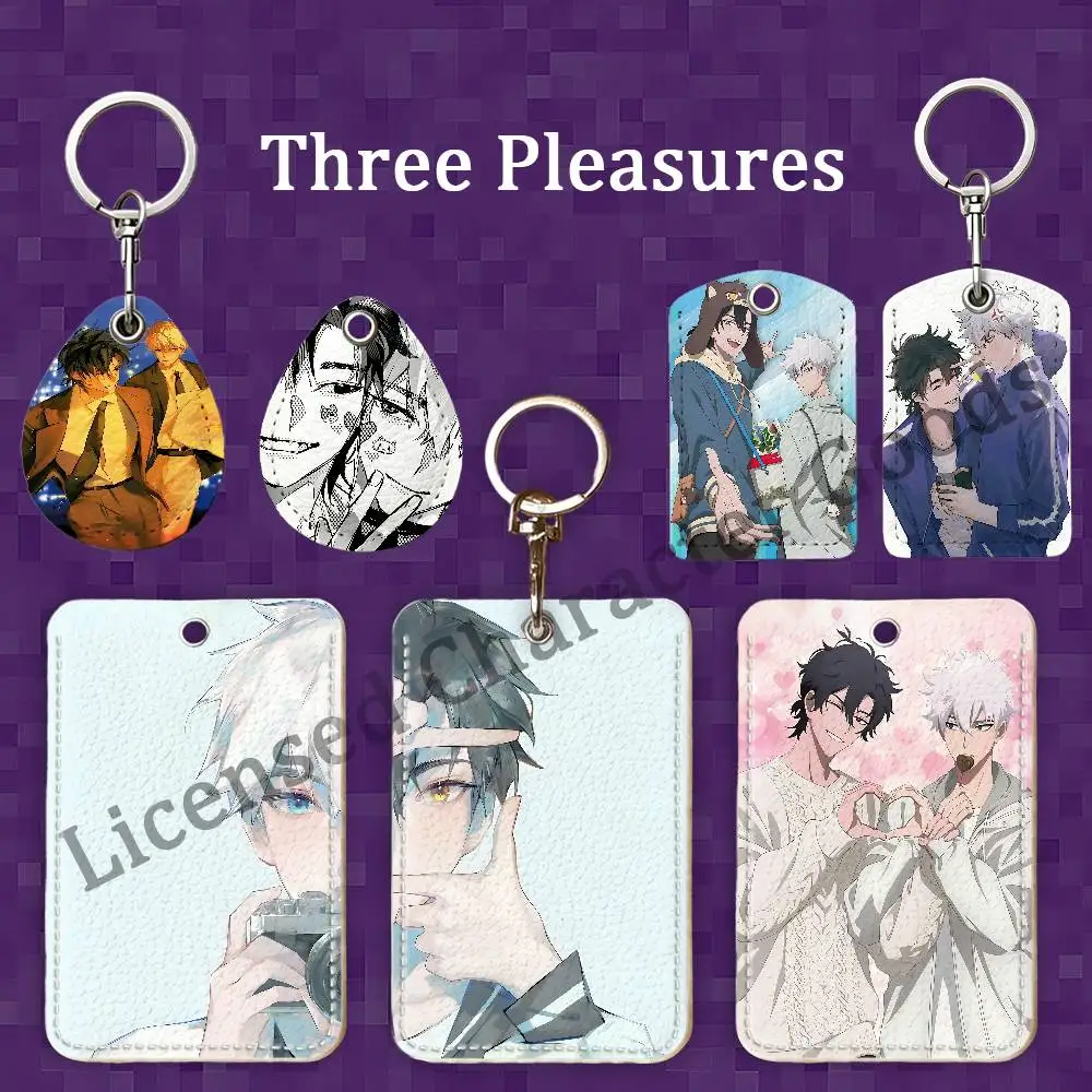 L-Link C-Click Rectangle Card Case Keychain Access Card Bag Key Tag Ring Leather Card Holder Key Ring Access