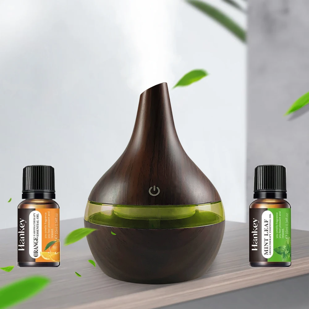 

Diffuser For Home 300ml Wood Grain Humidifier Aroma Diffuser USB Desktop Hydration for Home Office Wellness