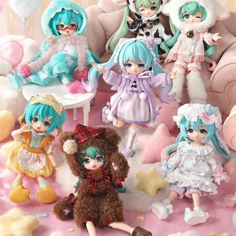 正規品-blokees-初音ミク-エンカウンター-vol2-ふわふわスイートドリームパーティー-アセンブリ-ブラインドボックス-可動関節-ドレスアップフィギュア-ギフト