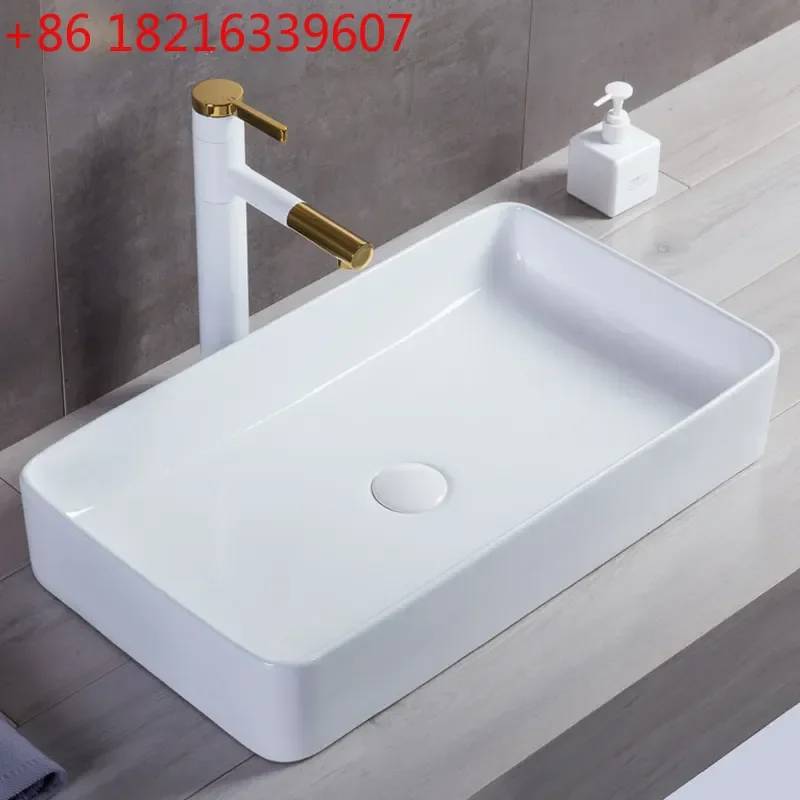 YAO Wholesale White Ceramic Art Basin Square Round Oval Toilet Washbasin Upper Basin Sink for Bathroom