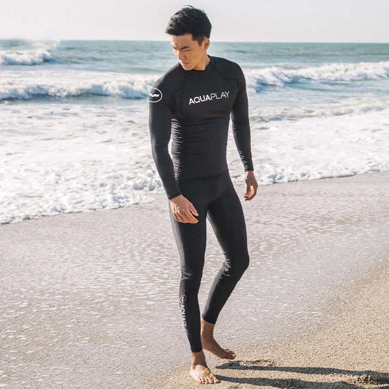 AquaPlay Surfing Suit Men\'s Trousers Rash Guard Sunscreen Quick-Drying Diving  Snorkeling Suit High Elastic Swimsuit Fitness