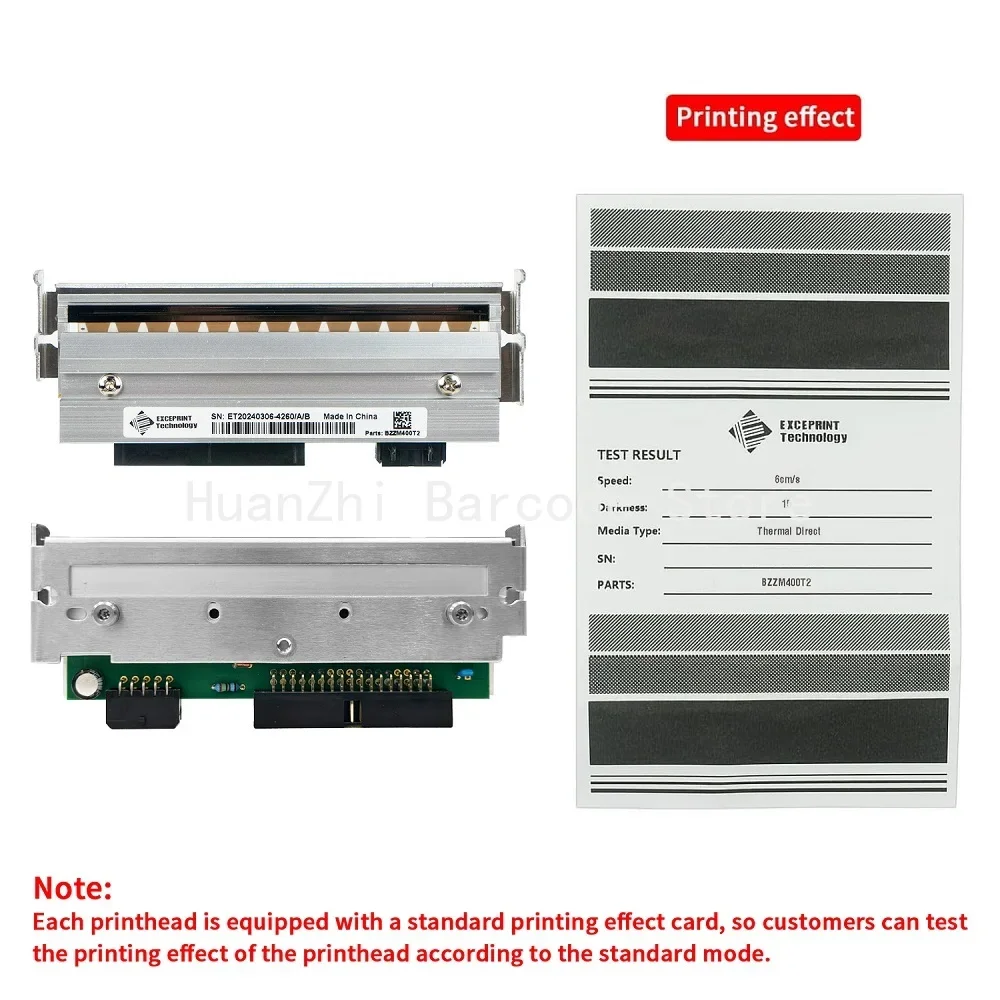 Tête d'impression à transfert thermique pour imprimante de codes-barres Zebra ZM400, 203 ug I Kit, 79800m, nouveau